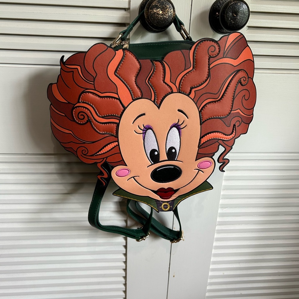 Minnie Sanderson convertible backpack crossbody Disney Bag NEW